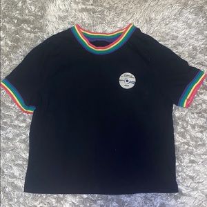 ‘Broken Up But Still Friends’ cropped tee🌈